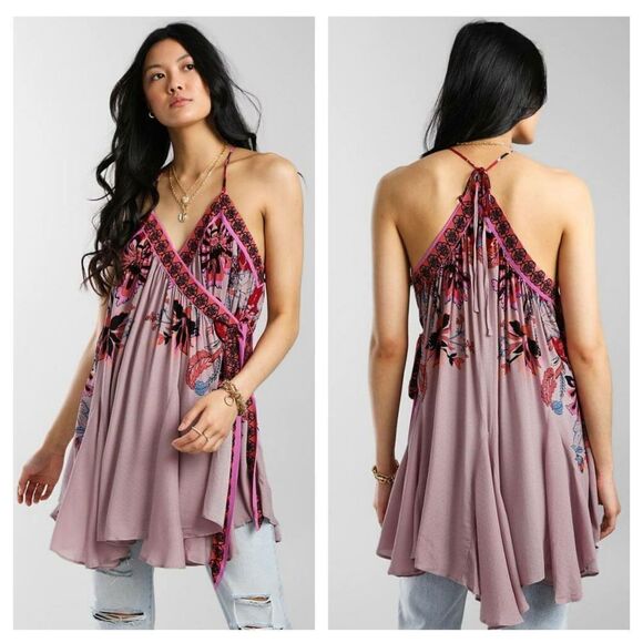 Free People Magic Garden Floral Wrap Slip - Picture 1 of 9
